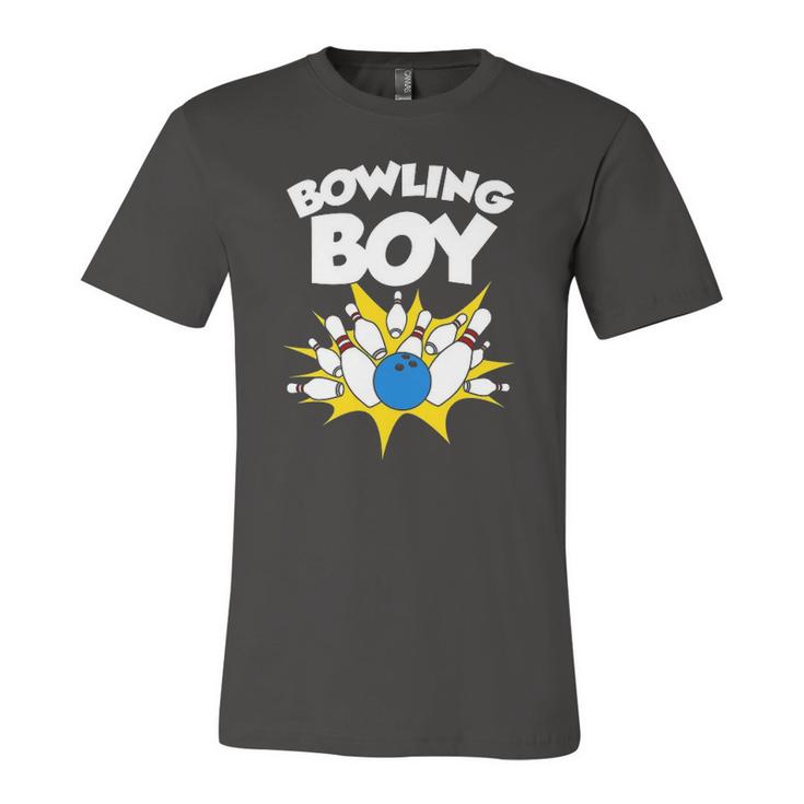 Bowling For Kids Cool Bowler Boys Birthday Party Jersey T-Shirt